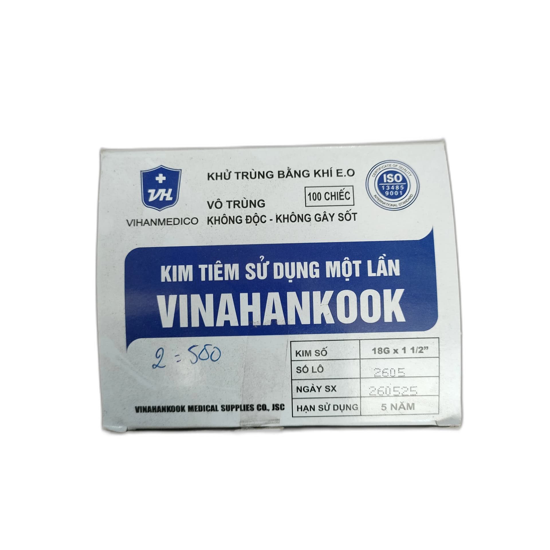 Vinahankook 3 ml Disposable Needle 18G x 1 1/2"