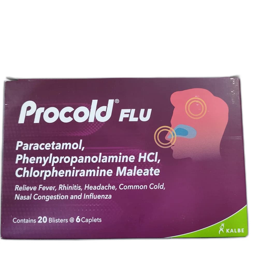 Procold Flu 500 mg / 25 mg / 2 mg