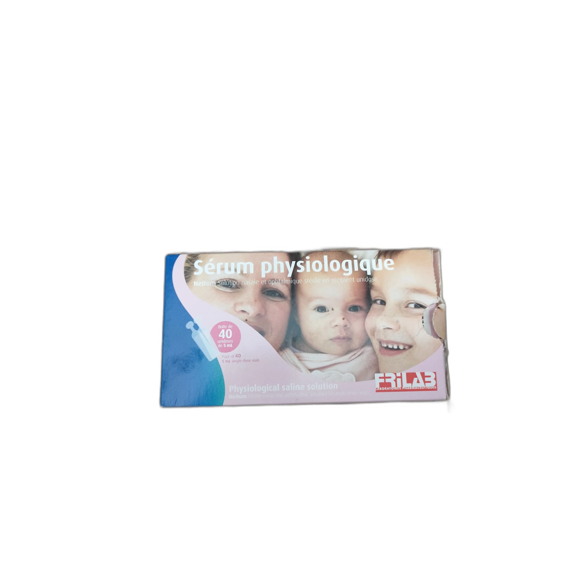 Serum physiologique Frilab 40 x 5 ml