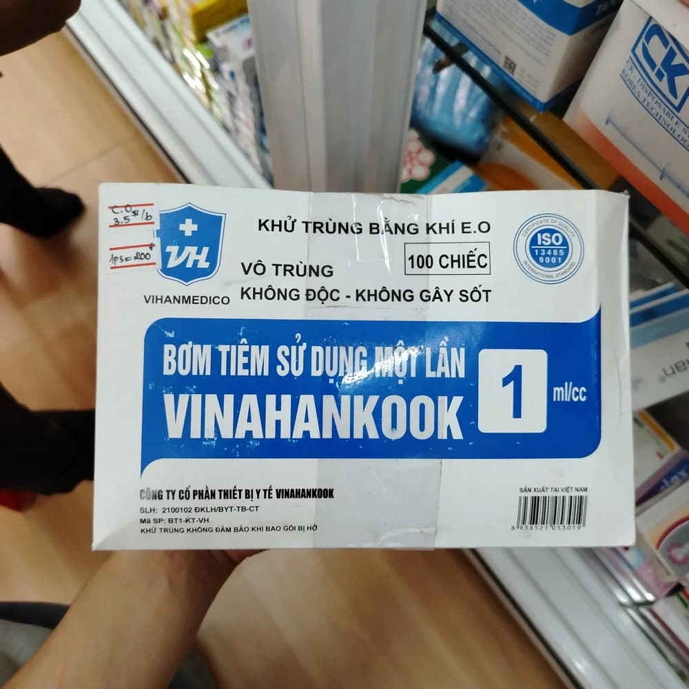 Vina Hankook 1 mL disposable syringe