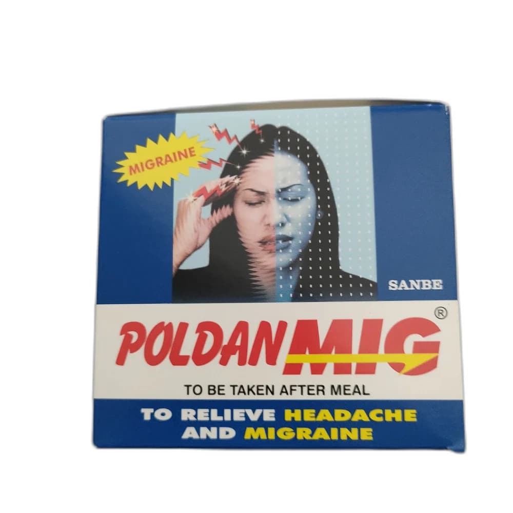 Poldan Mig Acetaminophen 400 mg + Aspirin 250 mg + Caffeine 65 mg