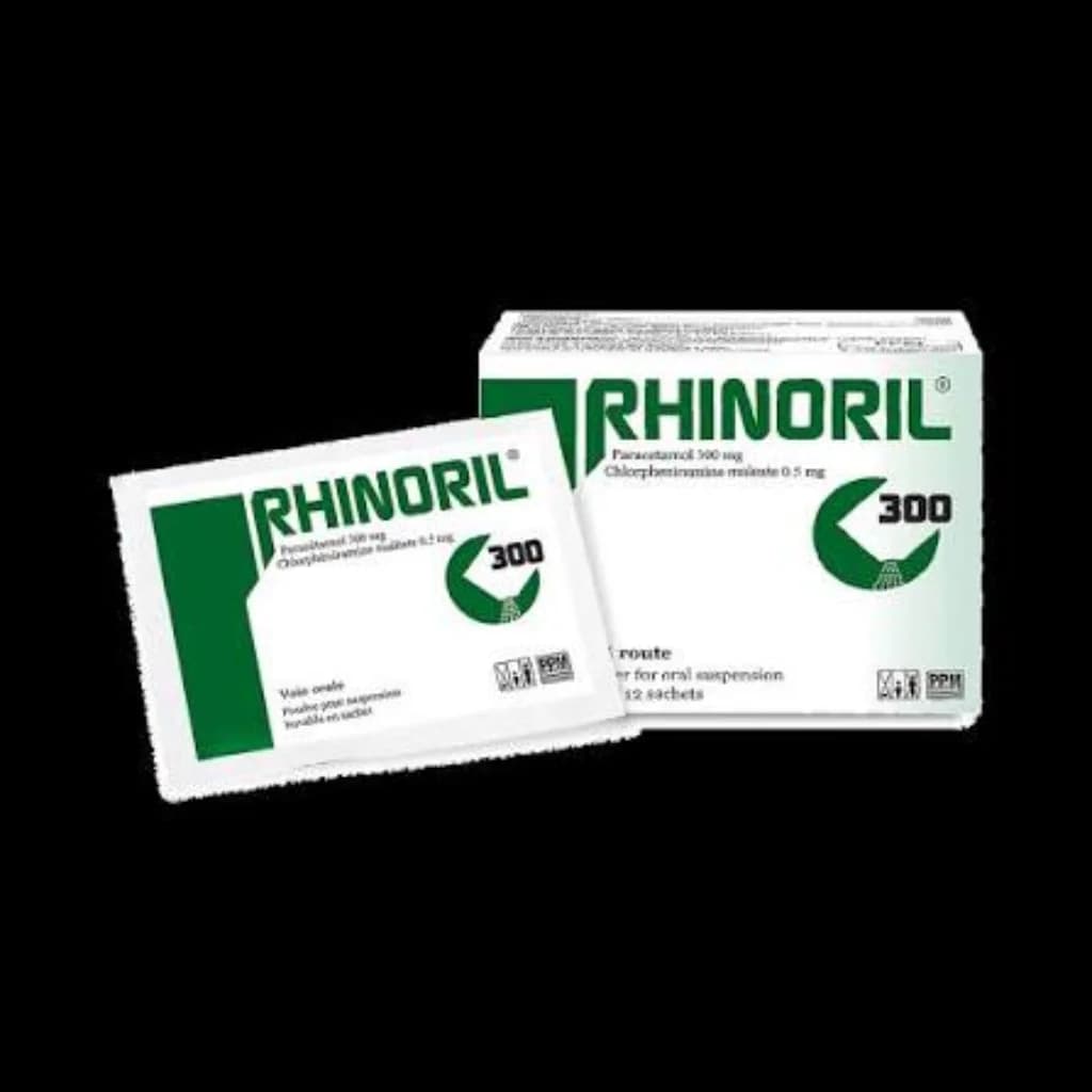 Rhinoril Paracetamol 300 mg / chlorpheniramine maleate 0.5 mg, powder for oral suspension