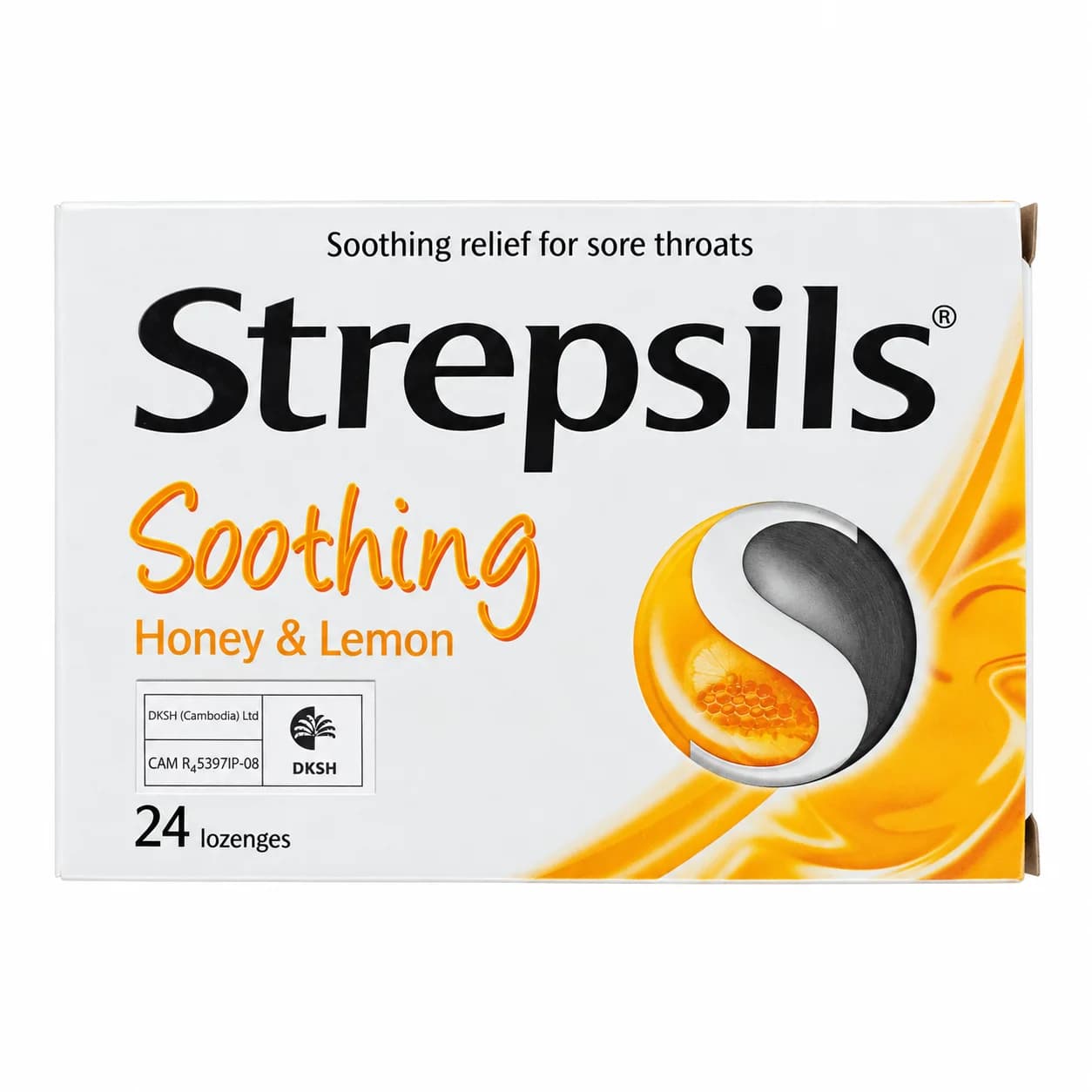 Strepsils Soothing Honey & Lemon 1.2 mg dichlorophenylcarbinol / 0.6 mg amylmetacresol