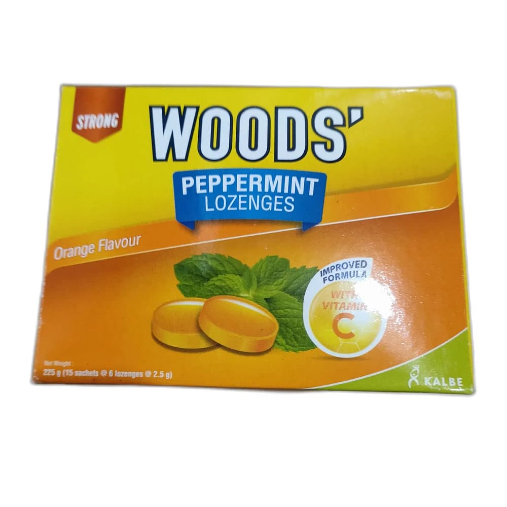 Woods' Peppermint Lozenges Vitamin C 90.25 mg / Peppermint Oil 5 mg / Menthol 0.75 mg