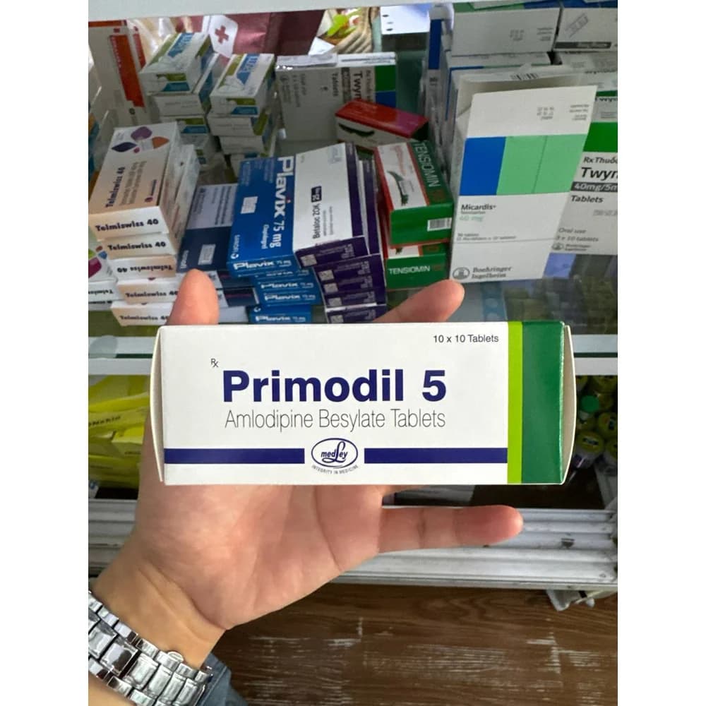Primodil 5 Amlodipine 5 mg per tablet