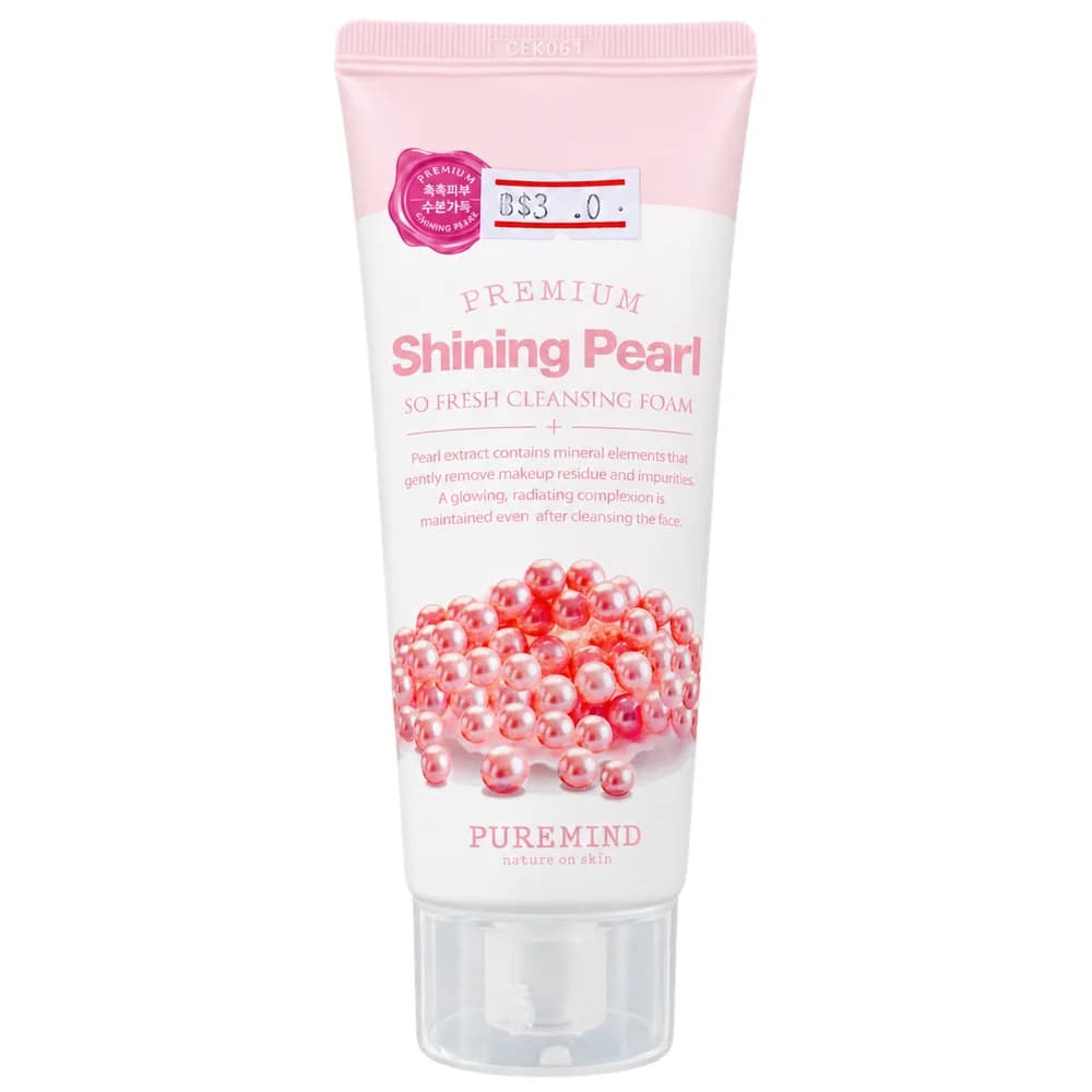 Pure Mind Premium Shining Pearl Perfect Cleansing Foam