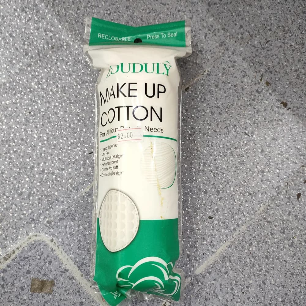 Duduly Make Up Cotton 100 pearl cotton pads per pack