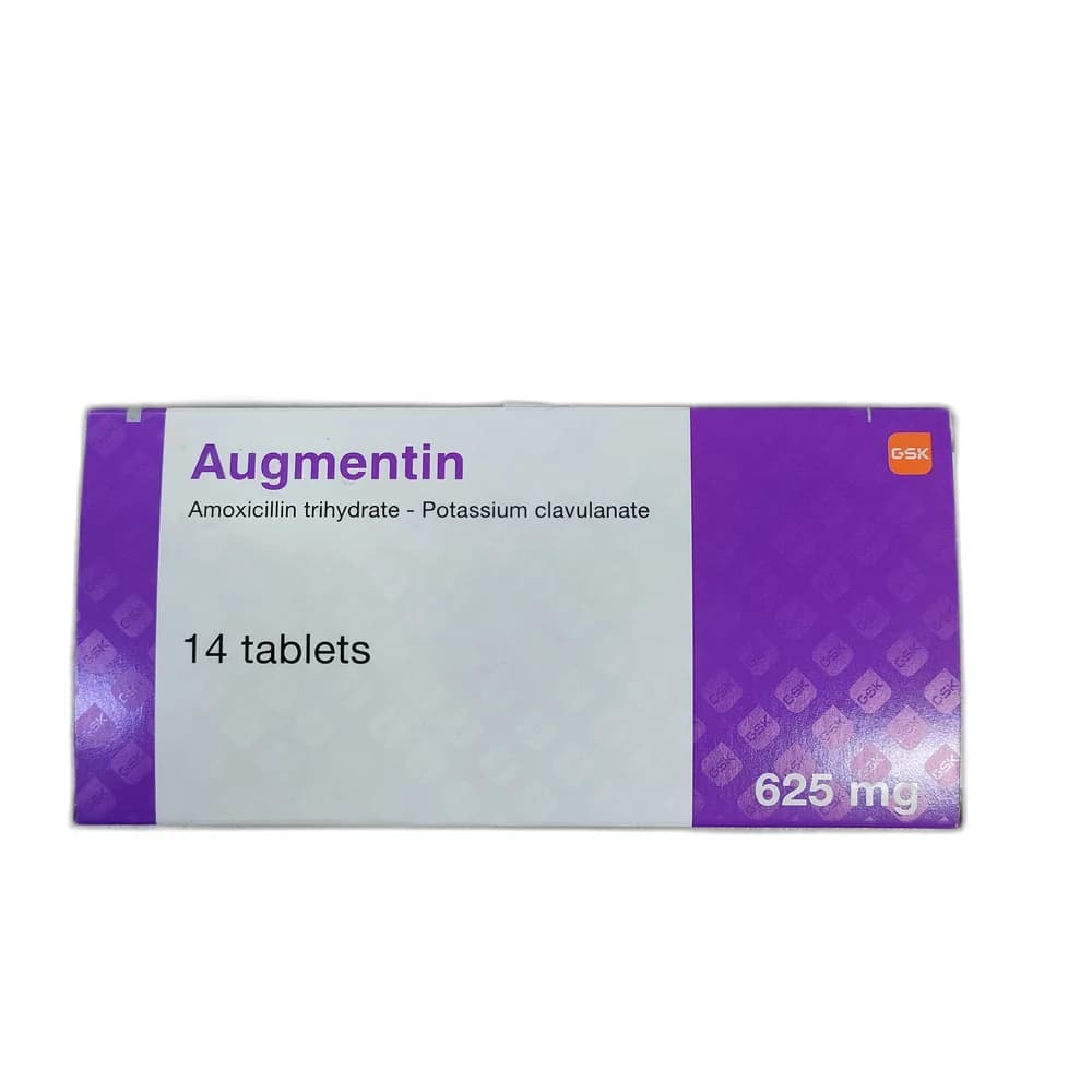 Augmentin Amoxicillin 500 mg + Clavulanic acid 125 mg