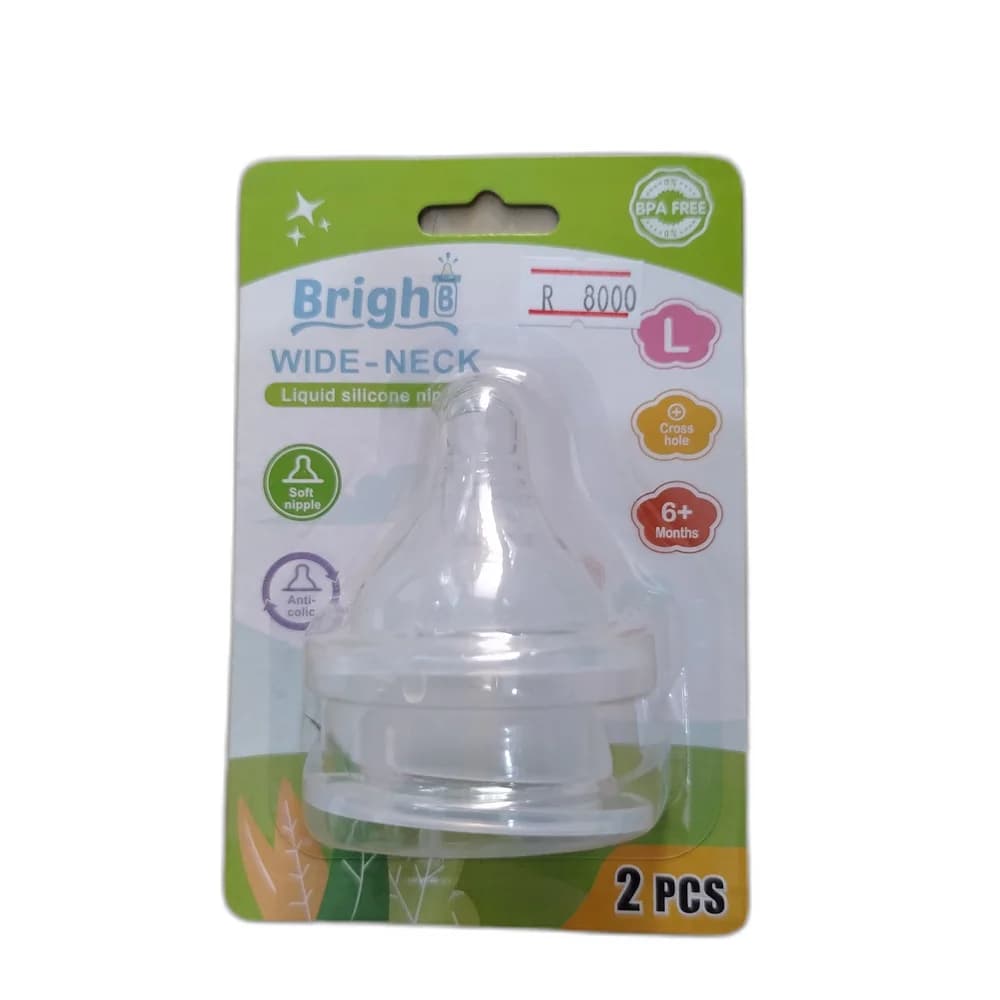 BrighB Wide-Neck Nipple L / 6+ Months