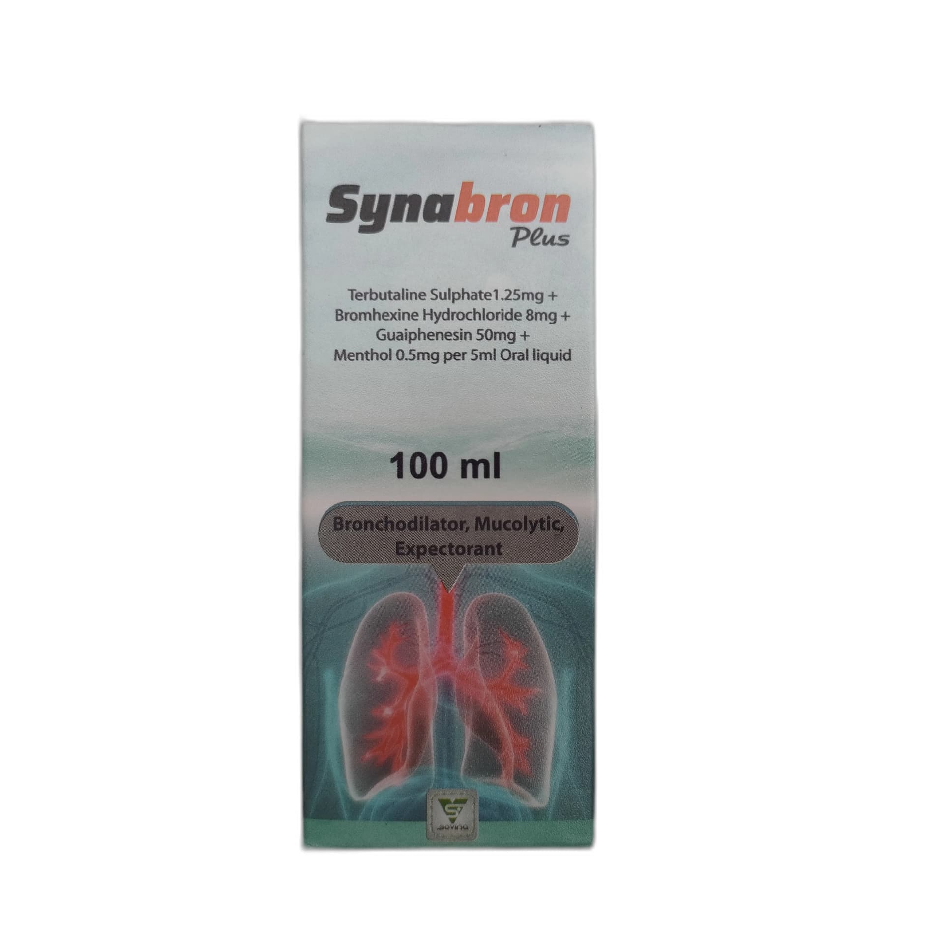 Synabron Plus 1.25 mg / 8 mg / 50 mg / 0.5 mg per 5 ml