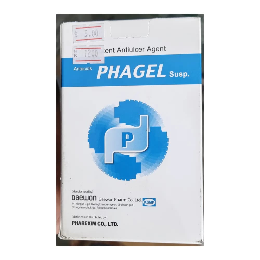 Phagel 20 mg / 582 mg / 196 mg per 10 ml