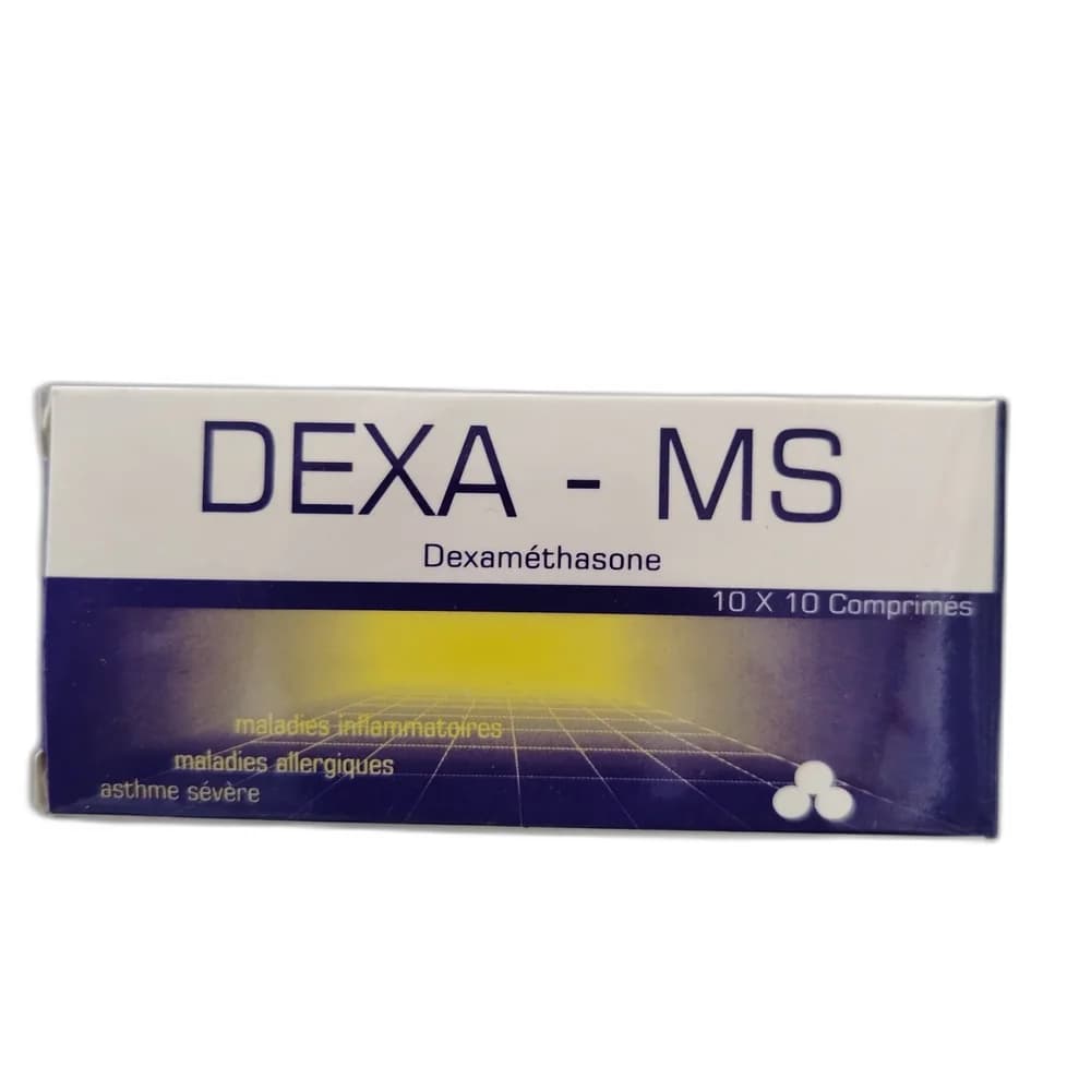 Dexa-MS Dexamethasone 0.5 mg per oral tablet (10 x 10 tablets per box)