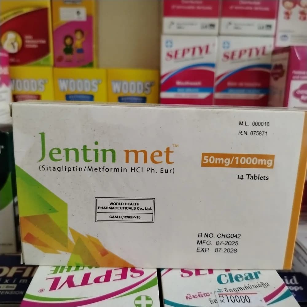 Jentin met 50 mg / 1000 mg