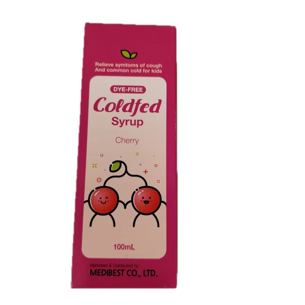 Coldfed 650 mg / 4.15 mg / 26.65 mg / 33.3 mg / 140 mg / 10 mg / 5 mg per 100 ml (100 ml)