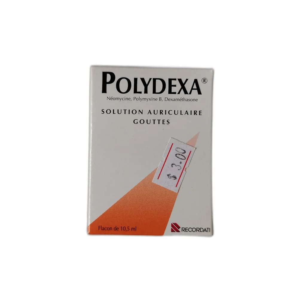 Polydexa Neomycin 650 000 IU + Polymyxin B 1 000 000 IU + Dexamethasone 0.1 g / 100 mL