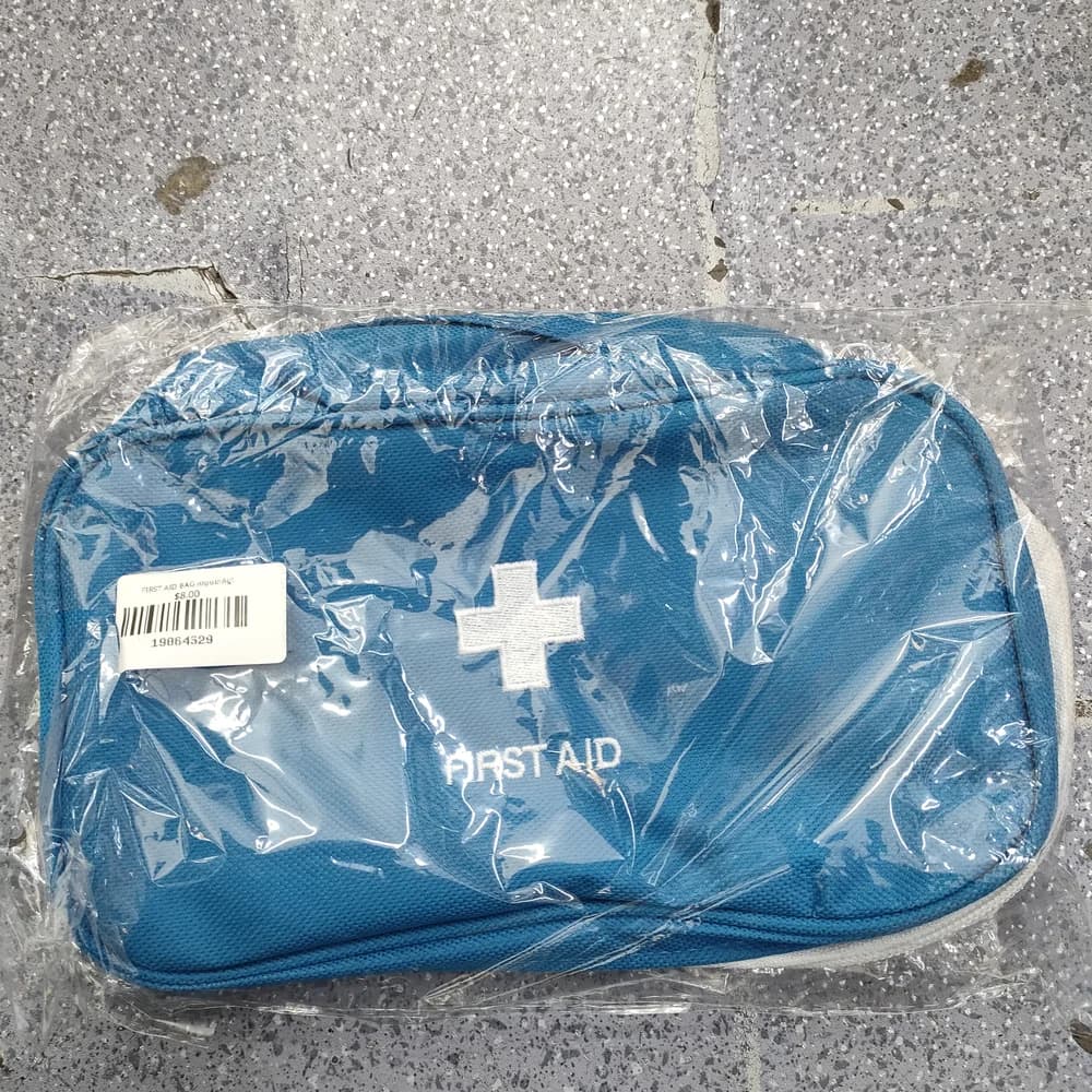 First Aid Pouch (Blue) Empty fabric first aid organizer pouch