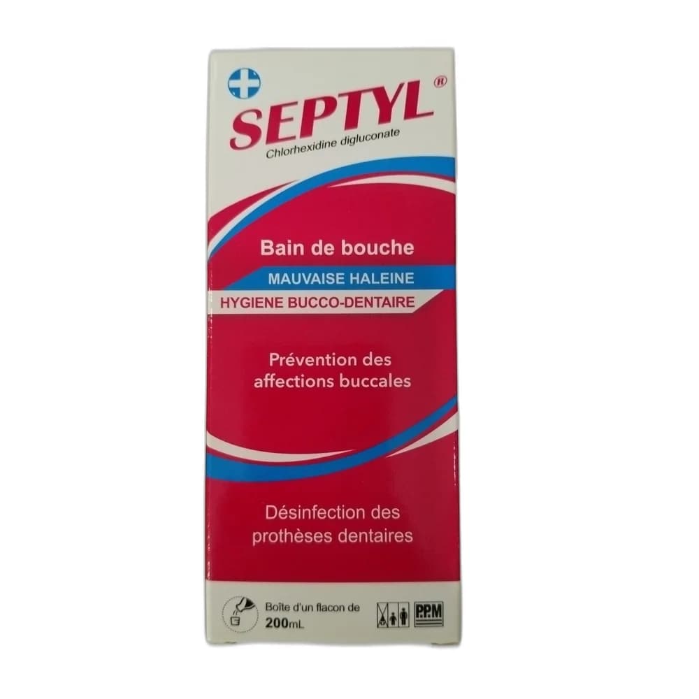 Sept yl Mouthwash Chlorhexidine digluconate 0.1 g per 100 mL