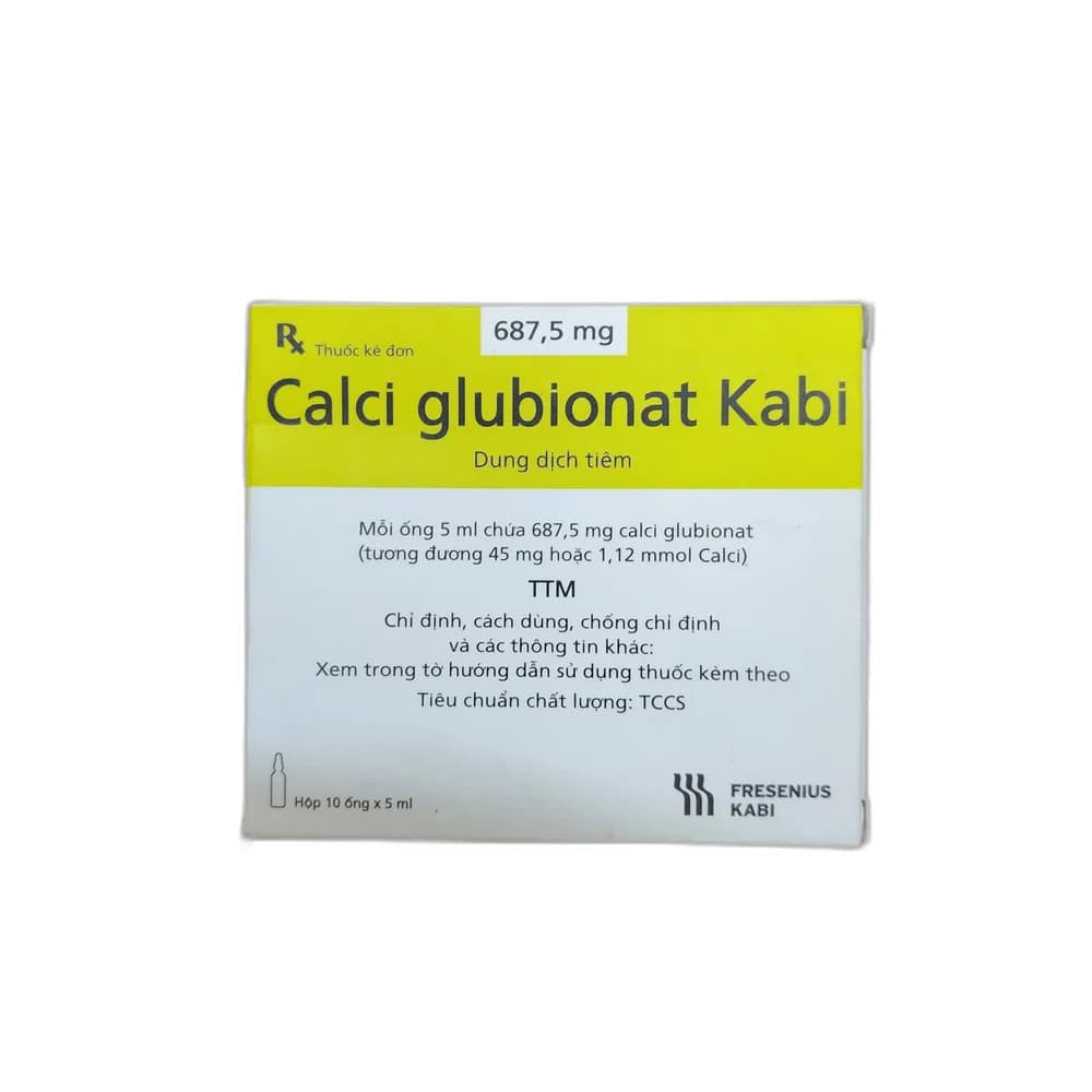 Calci Glubionat Kabi 687.5 mg per 5 mL