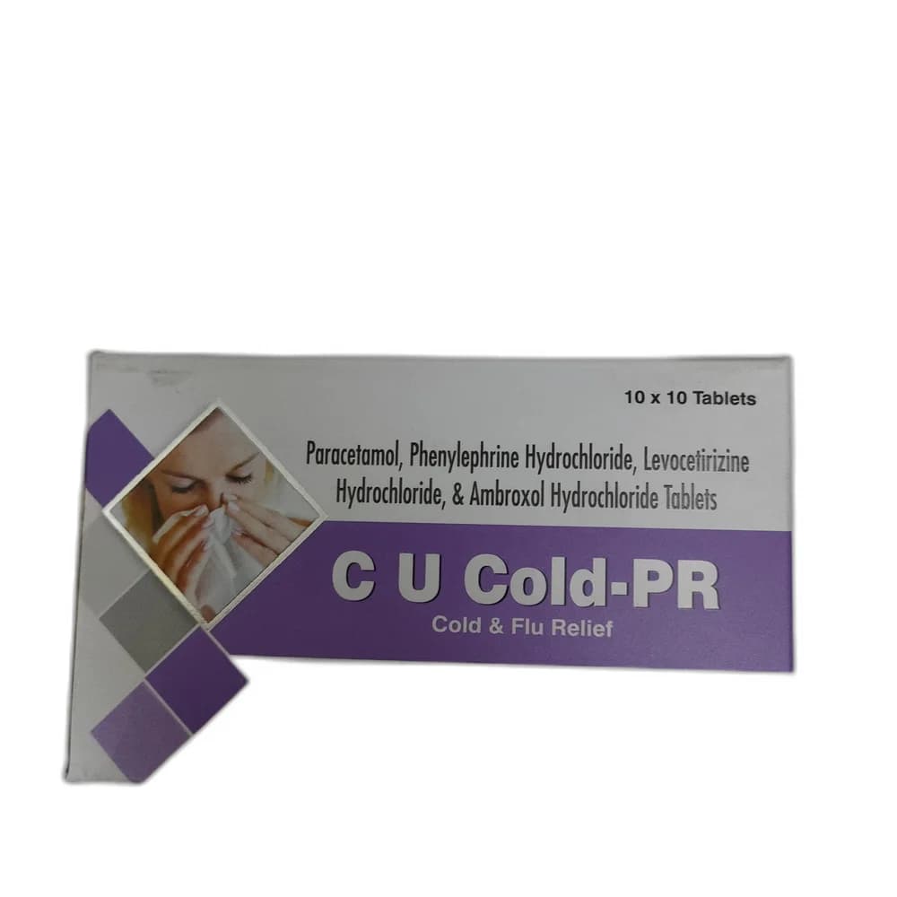 C U Cold-PR Paracetamol 500 mg / Phenylephrine HCl 5 mg / Levocetirizine HCl 5 mg / Ambroxol HCl 30 mg