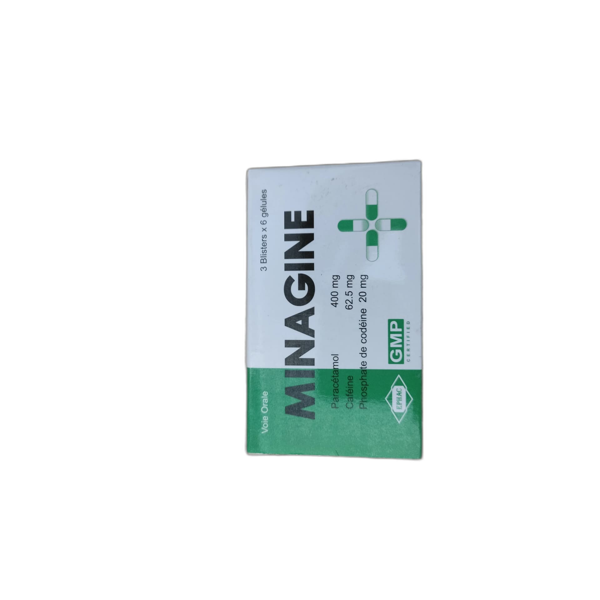 Minagine Paracetamol 400mg 400 mg / 62.5 mg / 20 mg