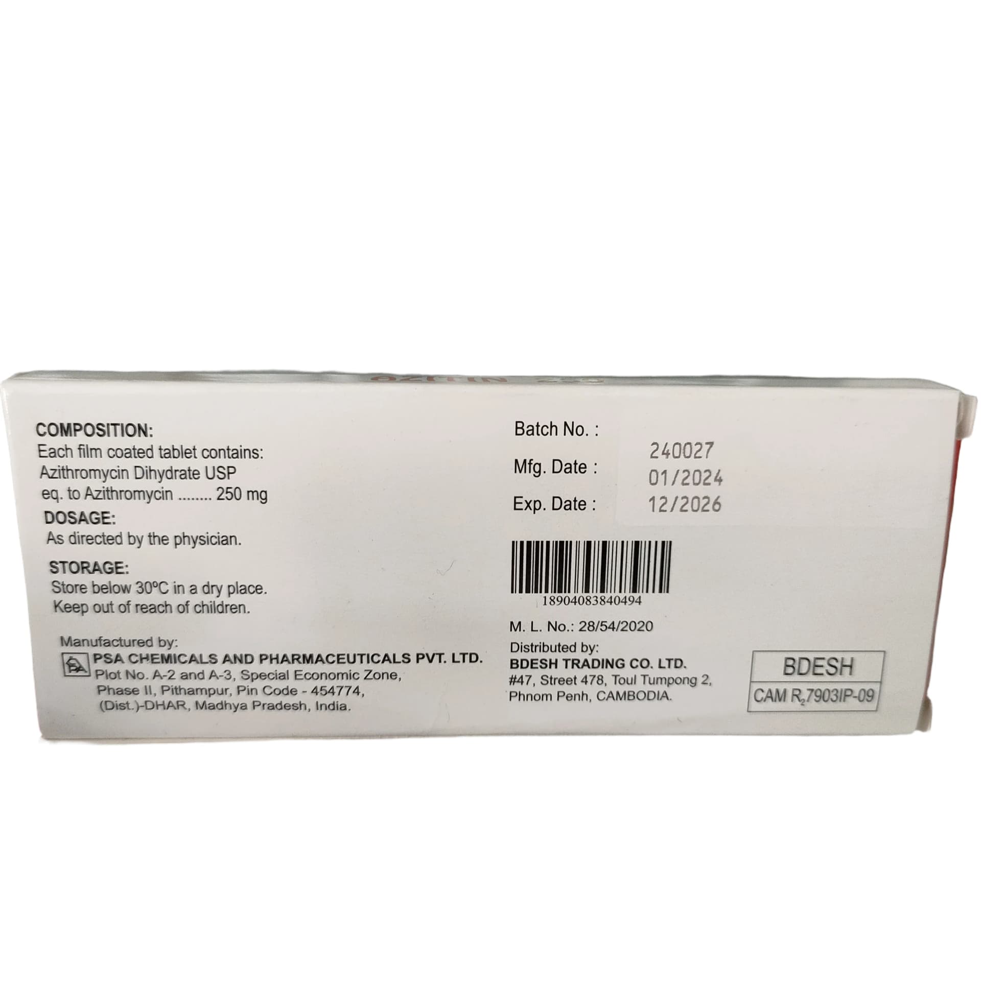 Azitin 250mg