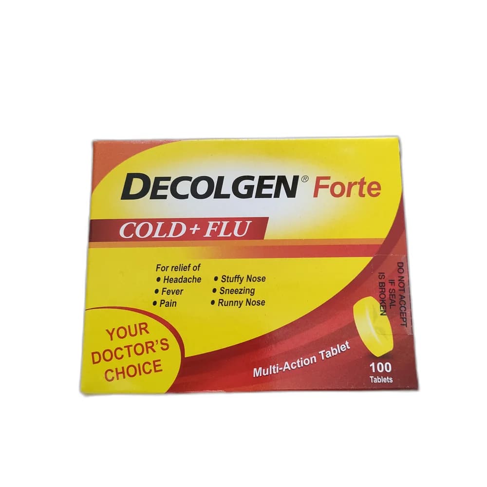 Decolgen Forte Cold + Flu 25 mg / 2 mg / 500 mg
