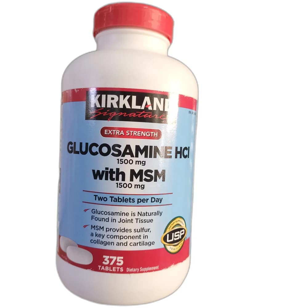 Kirkland Signature Glucosamine HCl with MSM Glucosamine HCl 1500 mg + MSM 1500 mg