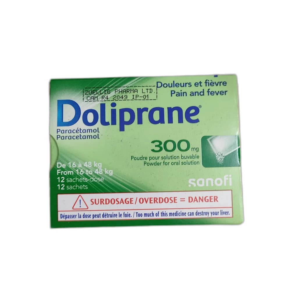 Doliprane 300 mg paracetamol per sachet