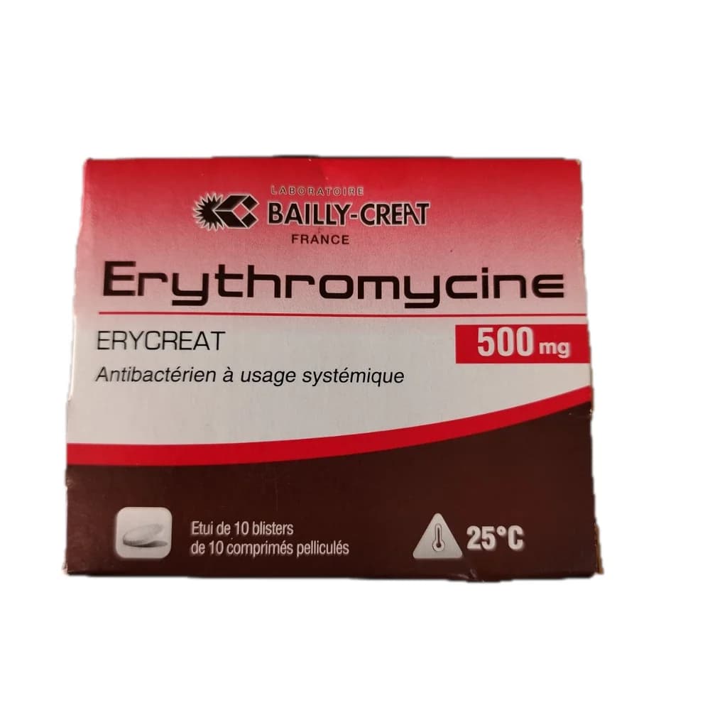 Erythromycine Erycreat 500 mg