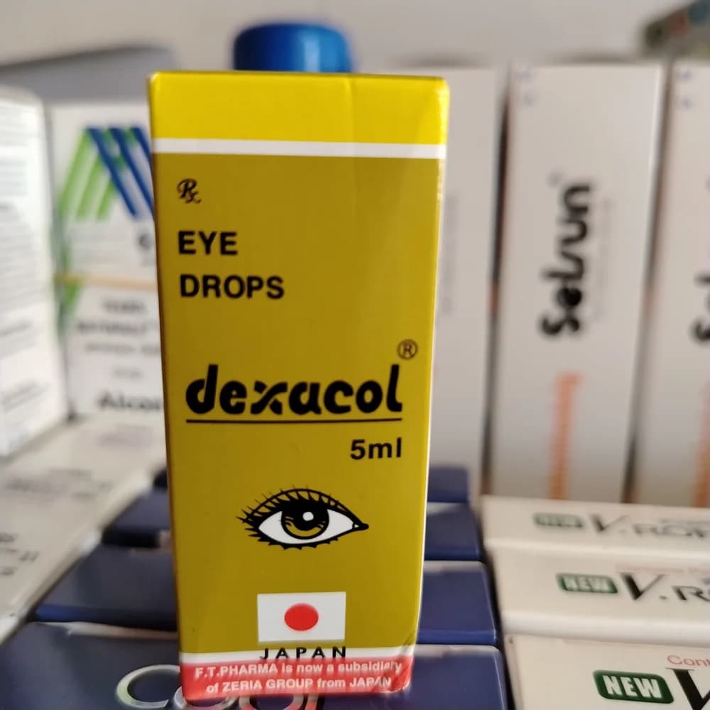 Dexacol Chloramphenicol 20 mg + Dexamethasone sodium phosphate 5 mg per 5 ml