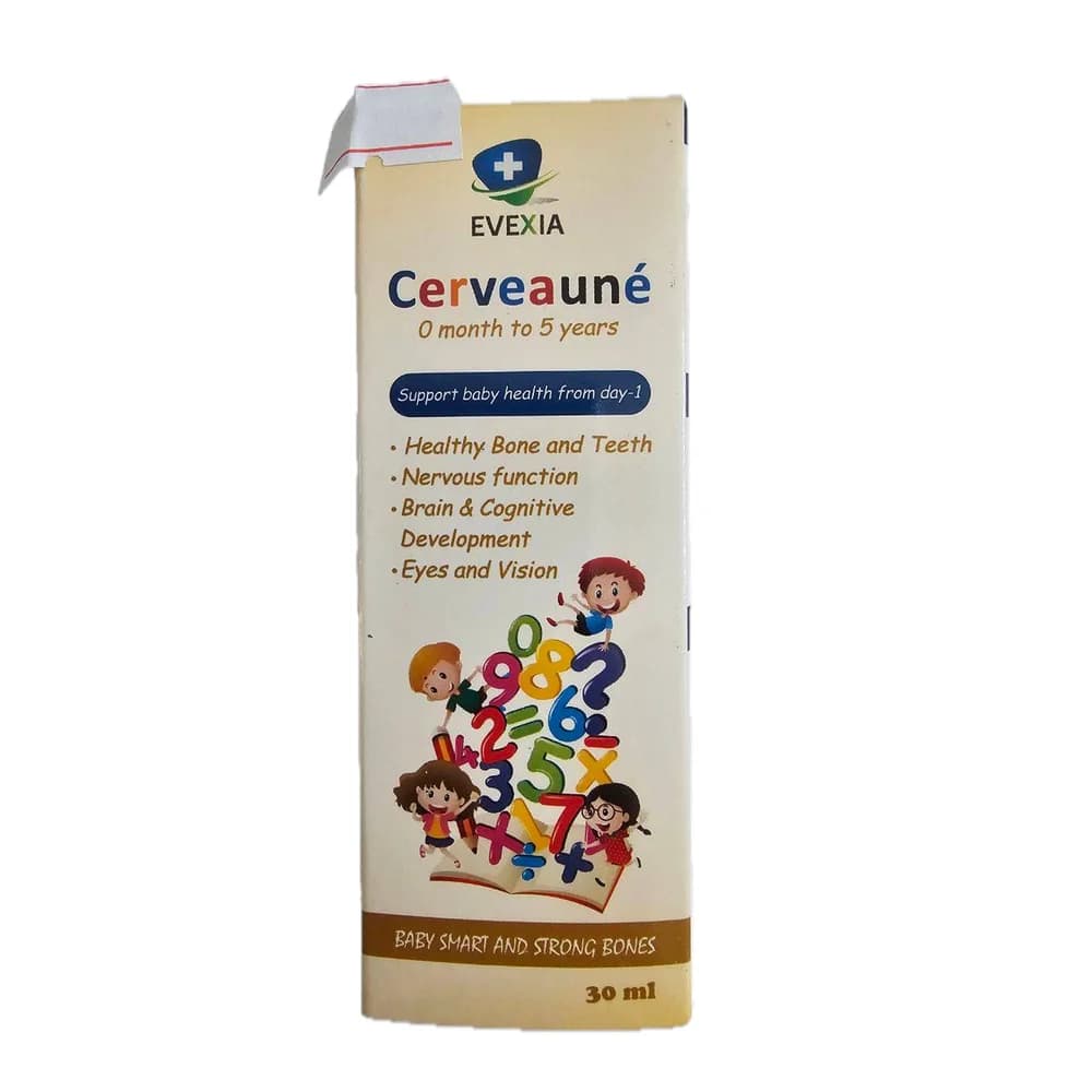 Evexia Cerveauné Vitamin D3 400 IU + DHA 1 mg/10 drops (30 ml)