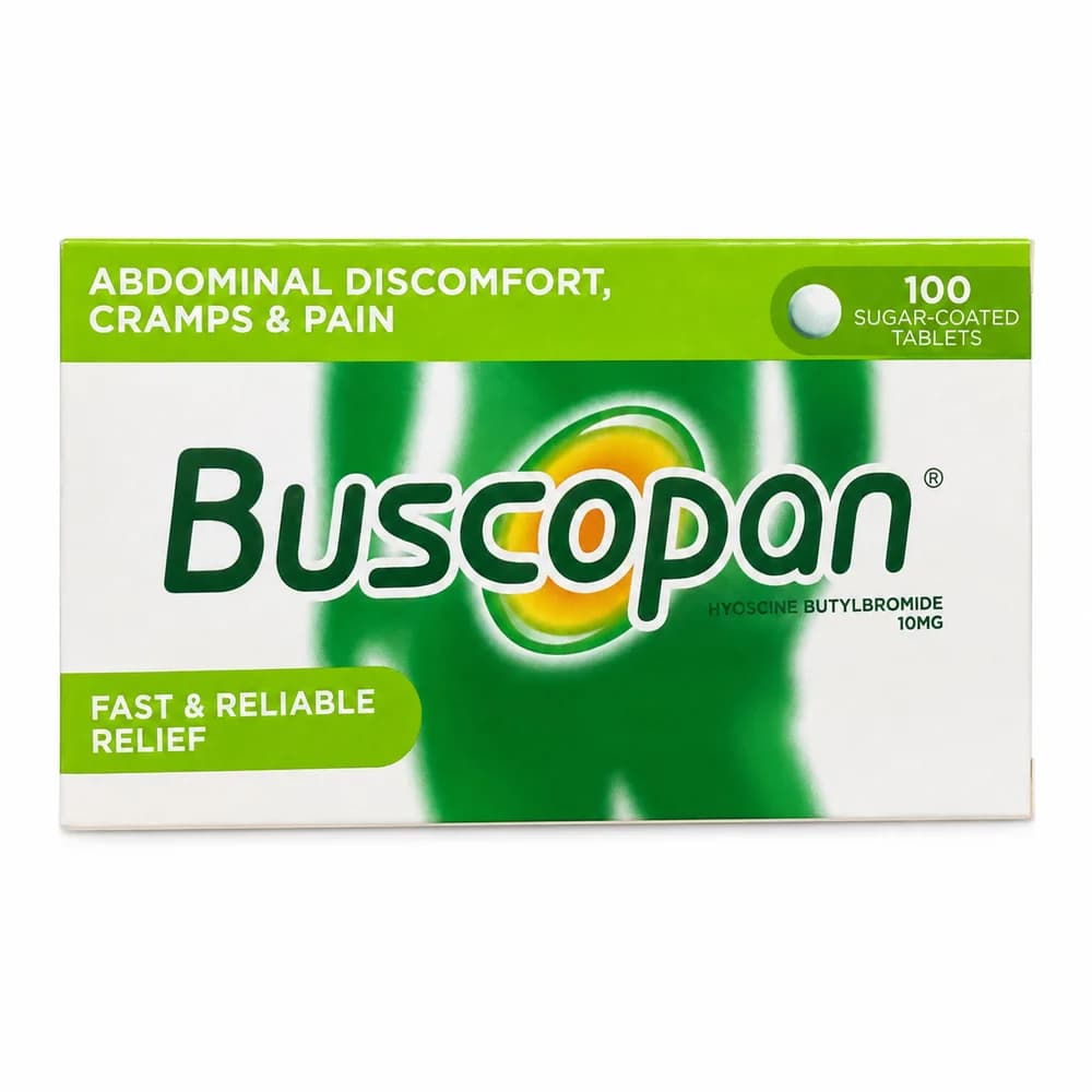Buscodan Hyoscine butylbromide 10 mg sugar-coated tablets