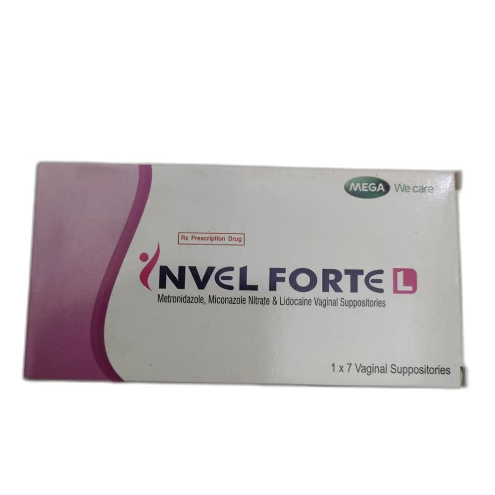 Invel Forte L Metronidazole 750 mg / Miconazole Nitrate 200 mg / Lidocaine 100 mg