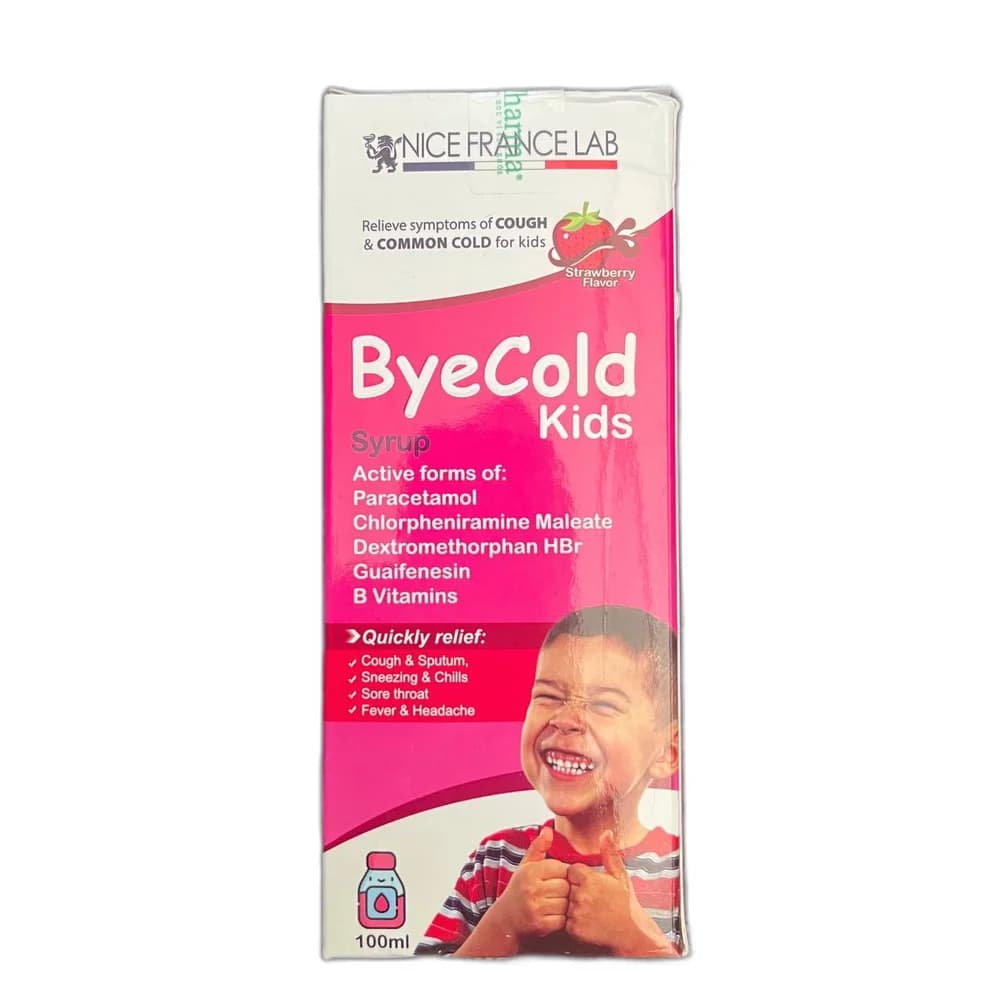 ByeCold Kids 650 mg / 4.15 mg / 26.65 mg / 140 mg / 10 mg per 100 mL