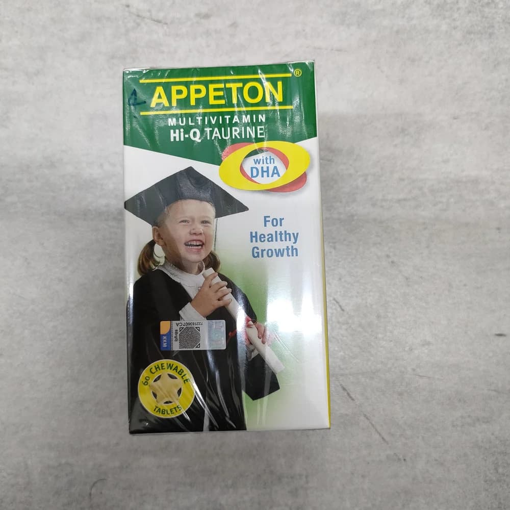 Appeton Multivitamin Hi-Q Taurine with DHA Per chewable tablet