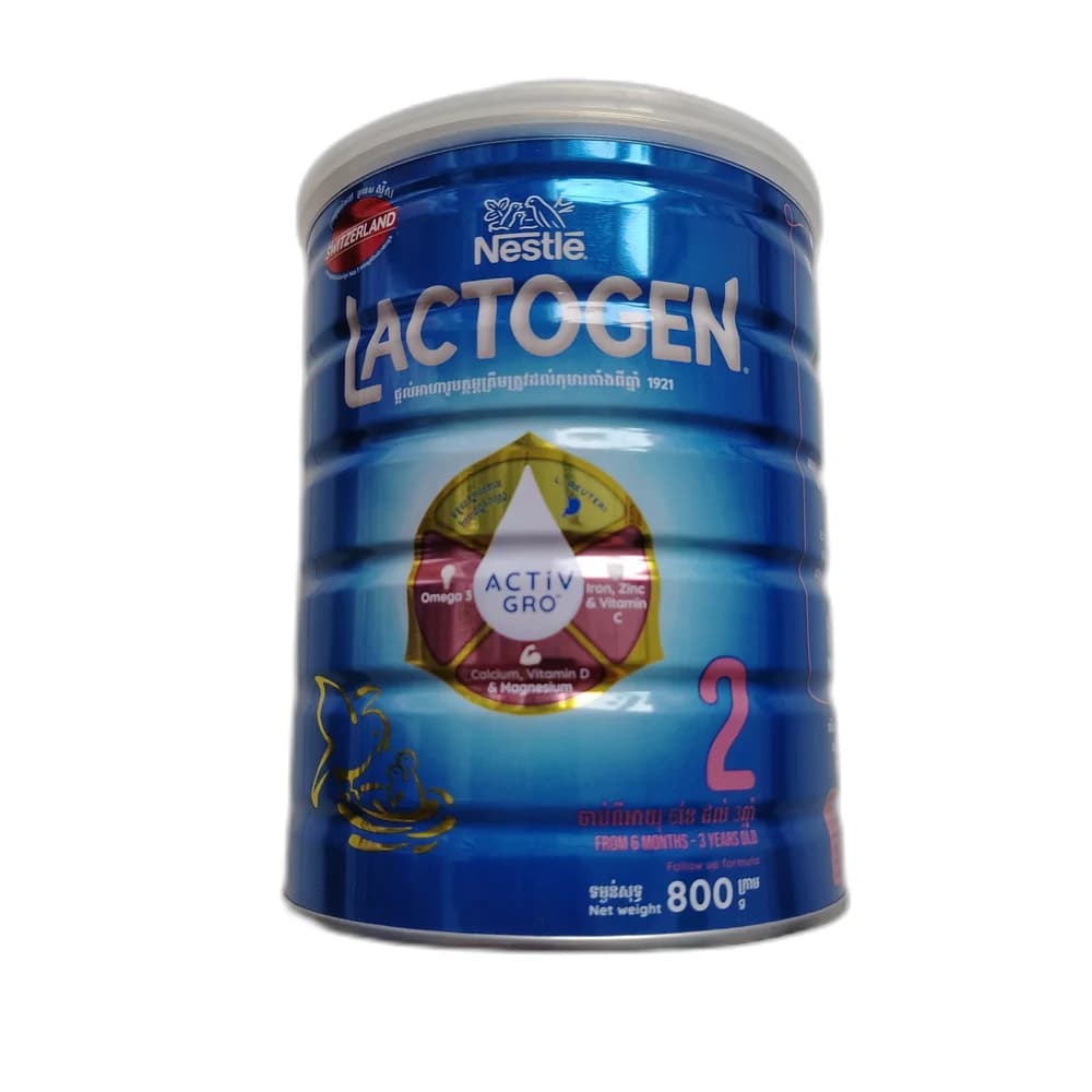 Nestle Lactogen Stage 2 Follow-Up Formula (800g, 6 Months-3 Years) 800 g