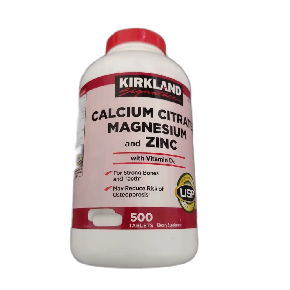 Kirkland Signature Calcium Citrate Magnesium and Zinc with Vitamin D3