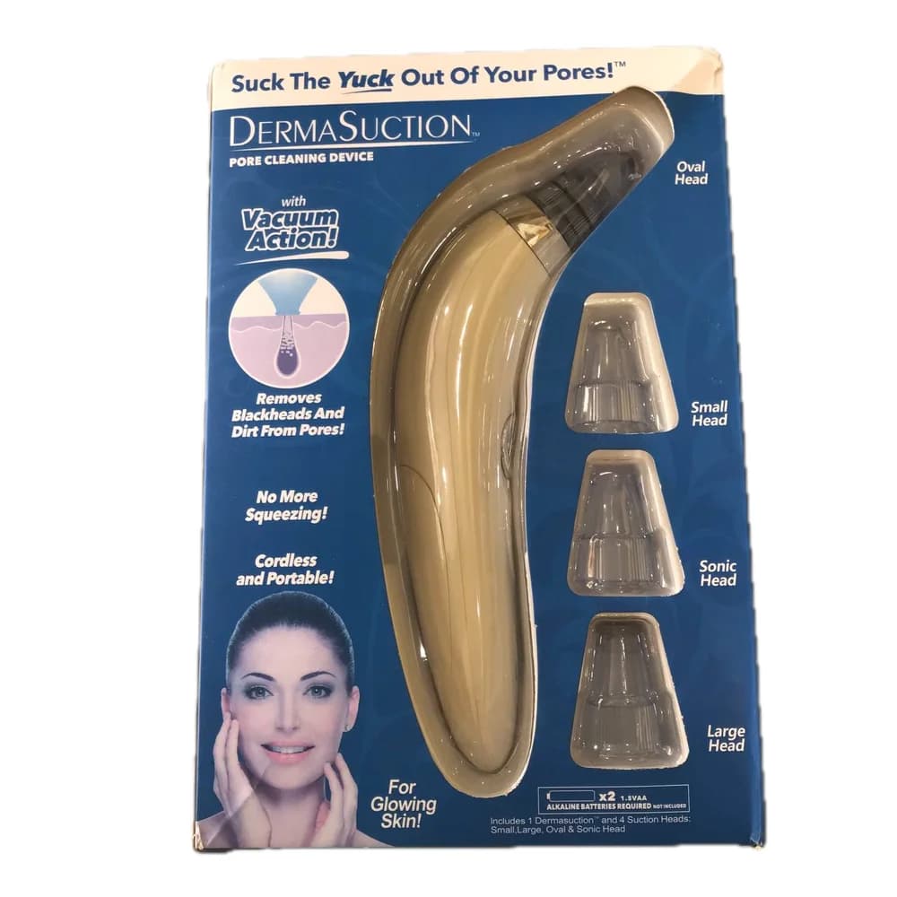 DermaSuction Pore cleaning device with 4 suction heads