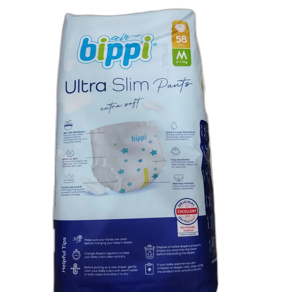Bippi Air Ultra Slim Pants Size M, 58 pcs