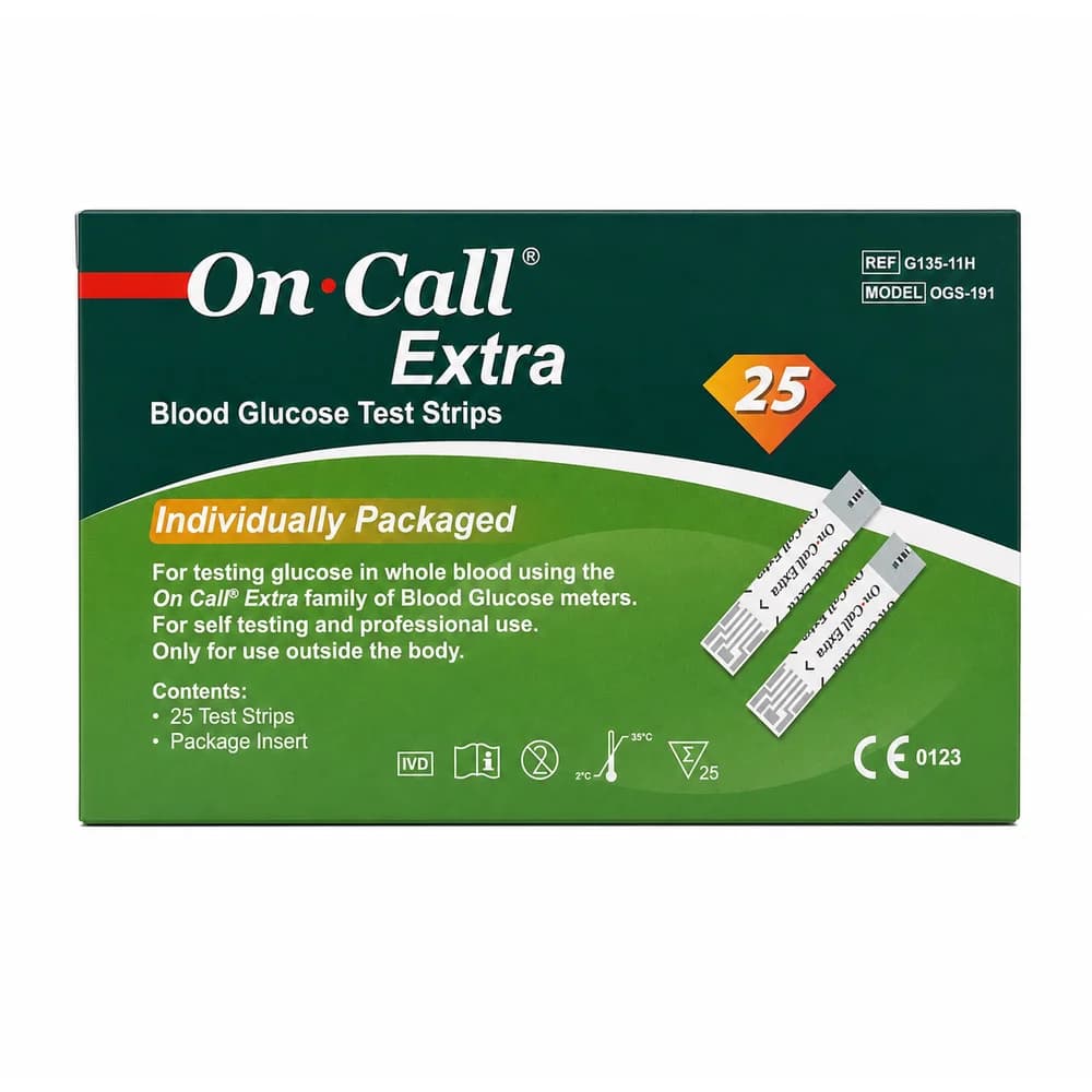 On-Call Extra Blood glucose test strips