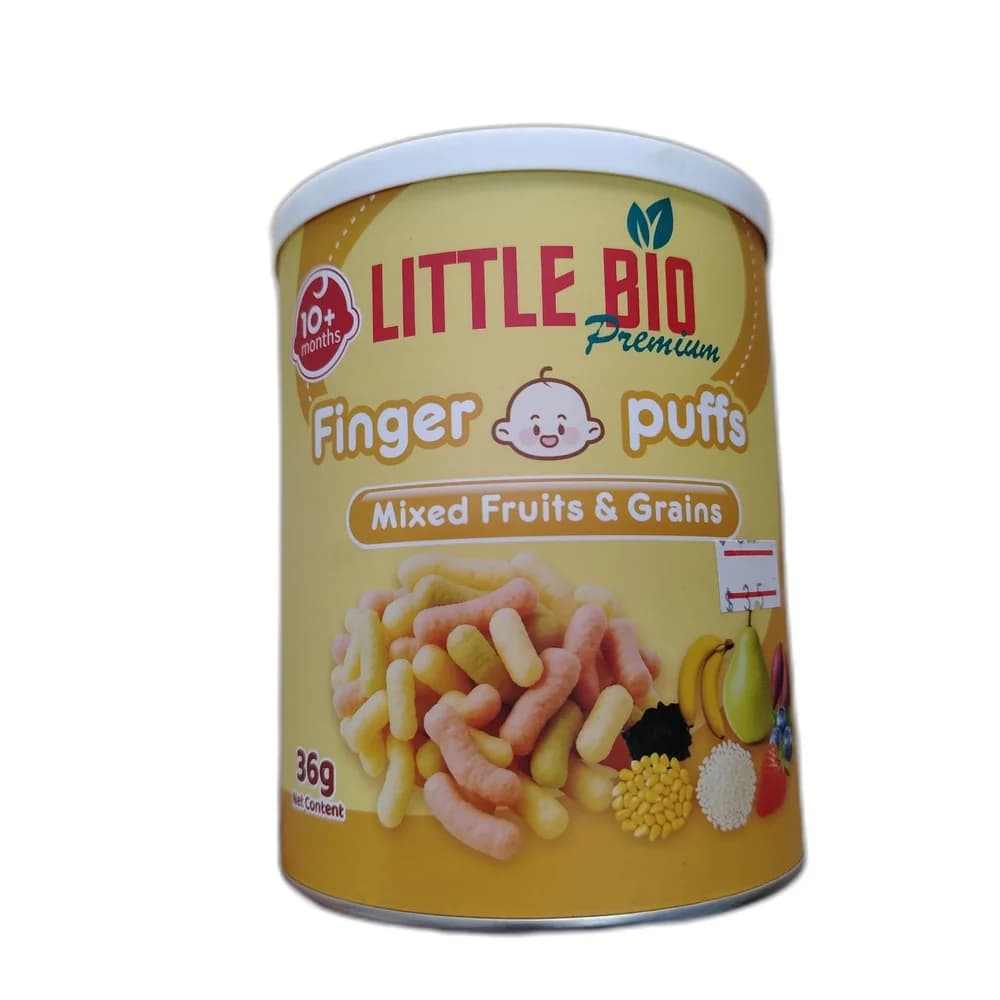 Little Bio Premium Finger Puffs Mixed Fruits & Grains 36 g