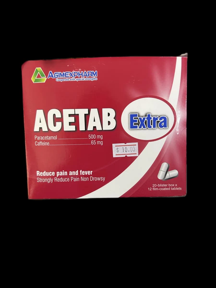 ACETAB Extra Paracetamol 500mg / Caffeine 65mg