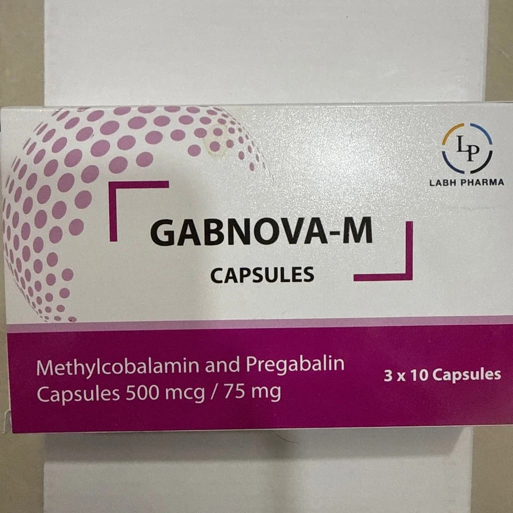 GABNOVA-M Methylcobalamin 500mg/Pregabalin 75mg