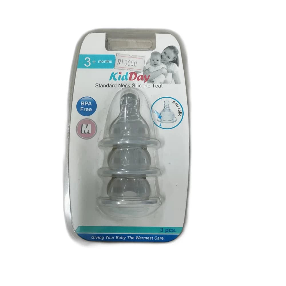 KidDay Standard Neck Silicone Teat M / 3+ months