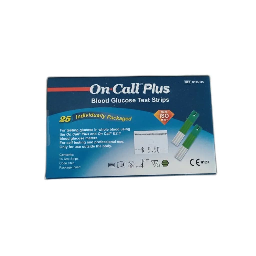 On Call Plus 25 test strips