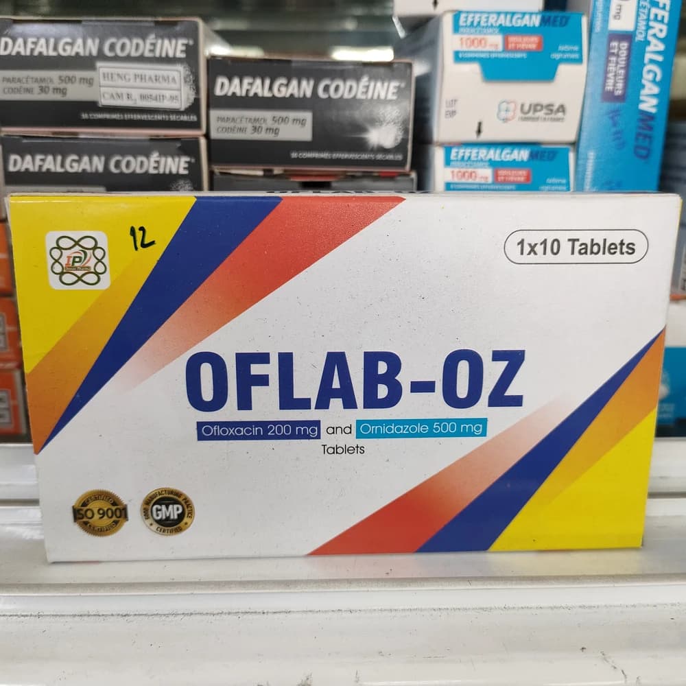 OFLAB-OZ Ofloxacin 200 mg / Ornidazole 500 mg