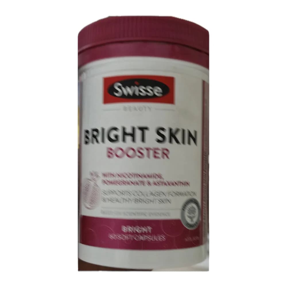 Swisse Beauty Bright Skin Booster Nicotinamide 2.5 mg / Vitamin C 100 mg / Astaxanthin 1 mg (60 capsules)