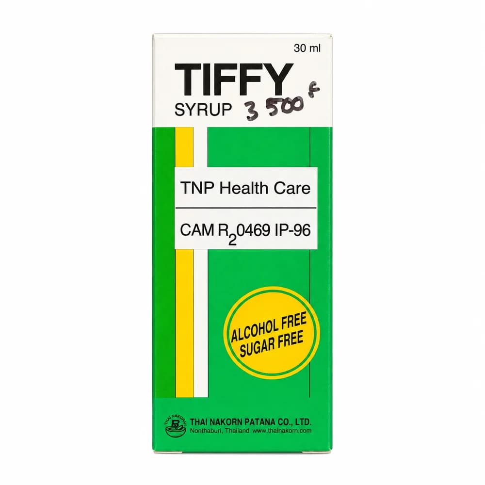 Tiffy Paracetamol 120 mg / Phenylephrine hydrochloride 5 mg / Chlorpheniramine maleate 1 mg per 5 mL