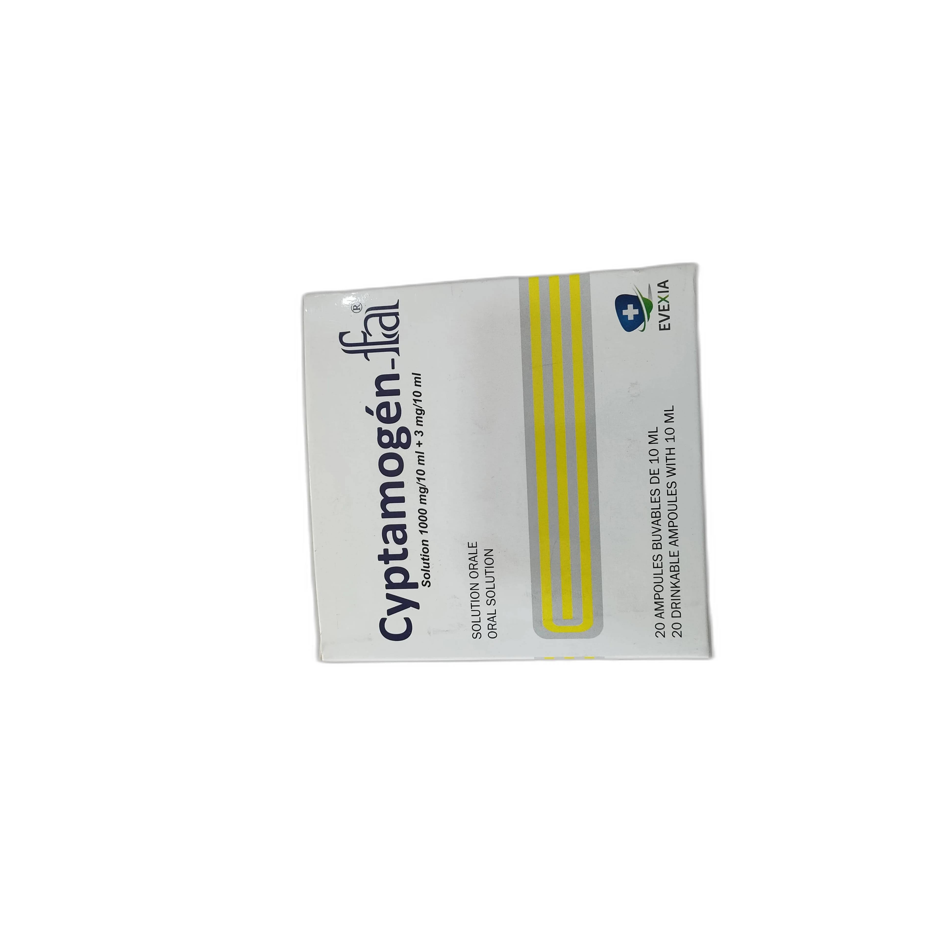 Cyptamogén-ffai 1000 mg / 3 mg per 10 ml