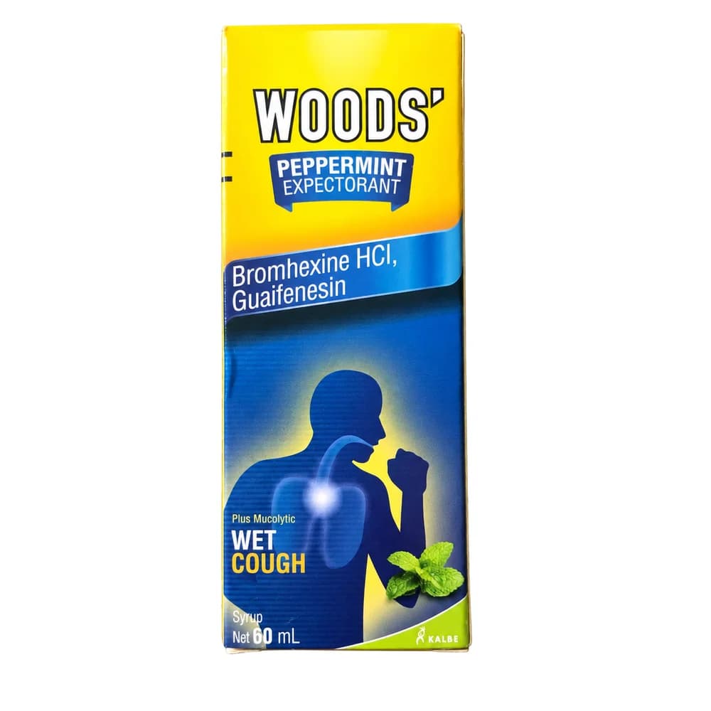 Woods' Peppermint Expectorant 60 ml 4 mg / 100 mg per 5 mL